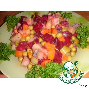 Рецепт салат с селедочкой и свеклой