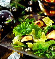 Рецепт салат из баклажанов с козьим сыром
