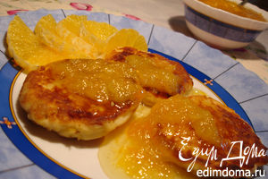 Рецепт апельсиновые сырники с апельсиновым вареньем