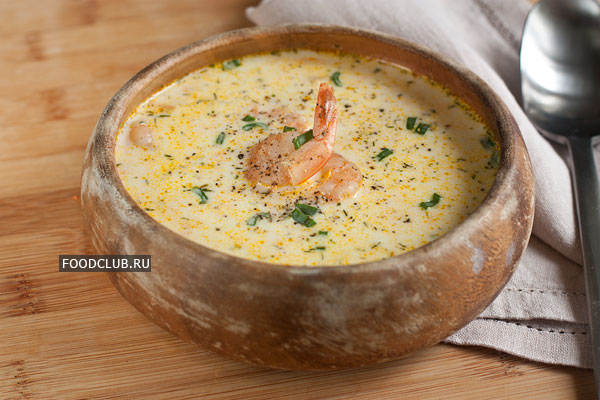  сырный суп с морепродуктами рецепт с фото