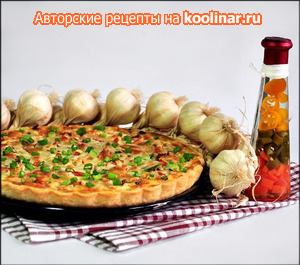 Рецепт пицца в средиземноморском стиле с анчоусами, каперсами и вялеными томатами (тесто на пахте)