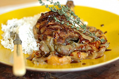 Рецепт тушеная утка с инжиром и тыквой