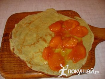 Рецепт блинчики с абрикосовым вареньем