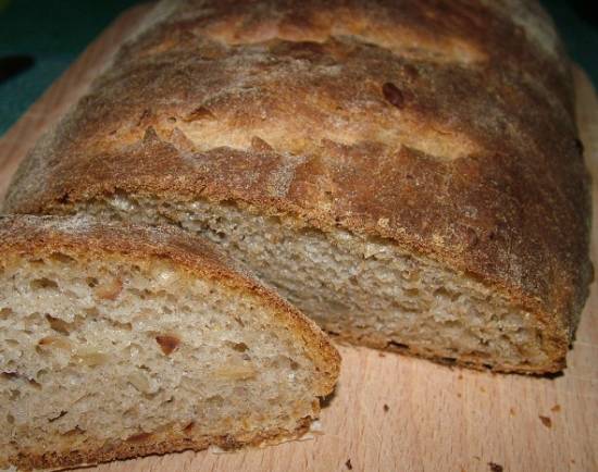 Рецепт ароматный хлеб с семенами подсолнечника (духовка)