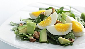 Рецепт салат из яиц и авокадо